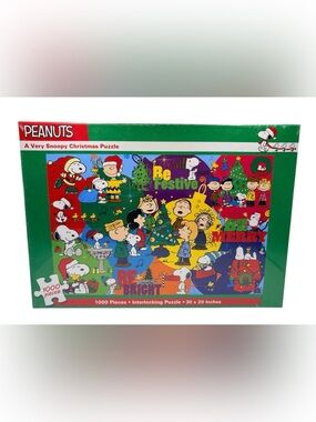 Peanuts “A Very Snoopy Christmas” 1000 Piece Puzzle BNISB Sealed